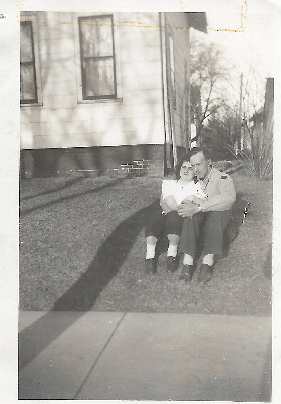 Ray - Adeline-Manitowoc in front of Grandma Goeke's house.jpeg